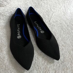 Rothy’s The Point Flat - Black - size W’s 9.5